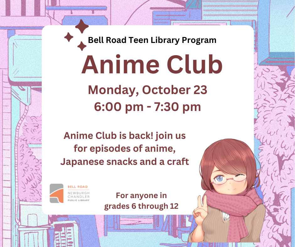 Teen Anime Club  Sarasota County Libraries