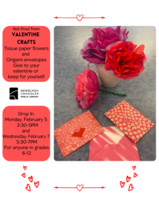 Teen Program- Valentine Crafts @ Bell Road Library Teen Activity Room | Newburgh | Indiana | United States