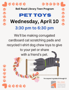 Teen Program- Pet Toys @ Bell Road Library Teen Activity Room | Newburgh | Indiana | United States