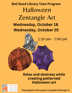Teen Program- Halloween Zentangle @ Bell Road Library Teen Activity Room | Newburgh | Indiana | United States