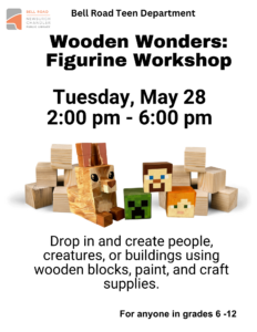 Teen Program- Wooden Wonders: Figurine Workshop @ Bell Road Library Teen Activity Room | Newburgh | Indiana | United States