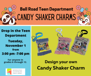 Teen Program- Candy Shaker Charms @ Bell Road Library Teen Activity Room | Newburgh | Indiana | United States