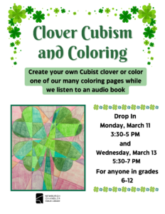 Teen Program- Clover Cubism and Coloring @ Bell Road Library Teen Activity Room | Newburgh | Indiana | United States