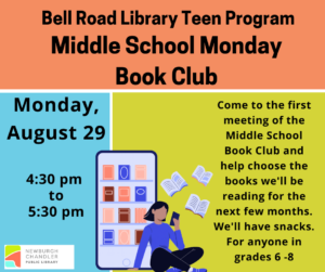 Middle School Program- Book Club @ Bell Road Library Teen Activity Room | Newburgh | Indiana | United States