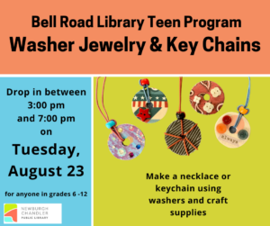 Teen Program- Washer Jewelry & Keychains @ Bell Road Library Teen Activity Room | Newburgh | Indiana | United States