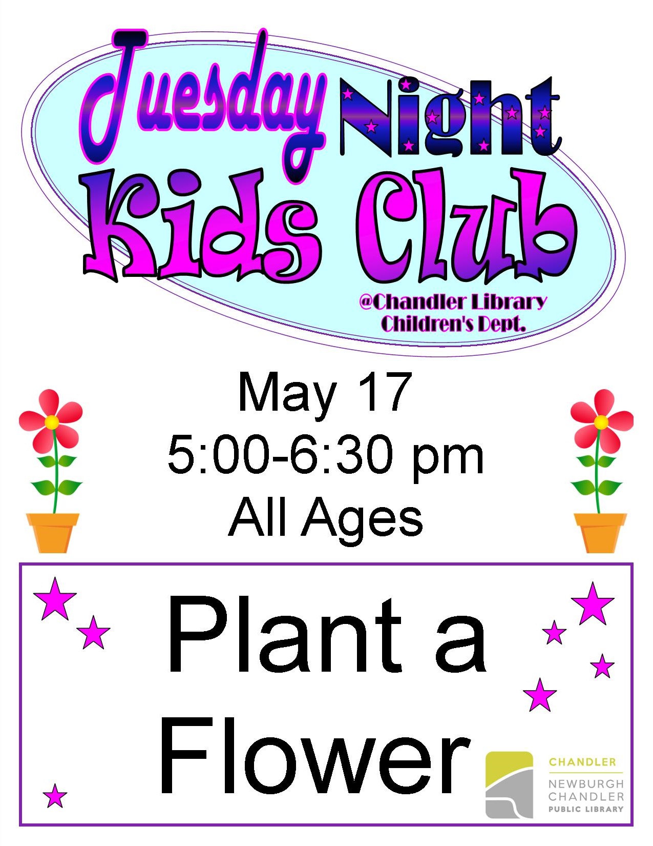 Tuesday Night Kids Club @ Chandler Library