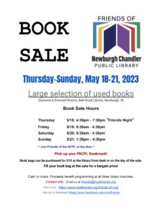 Friends of NCPL Book Sale *Friends Night* @ Bell Road Library | Newburgh | Indiana | United States