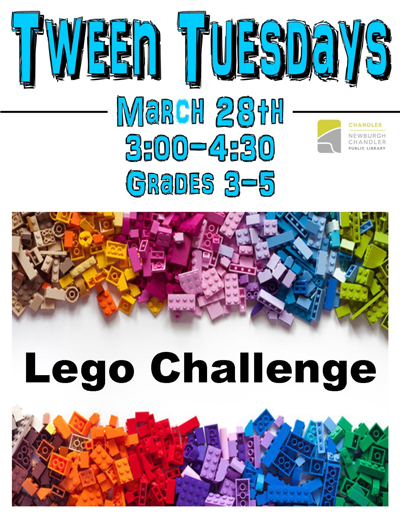 Tween Tuesdays: Lego Challenge @ Chandler Library Children's Department | Chandler | Indiana | United States