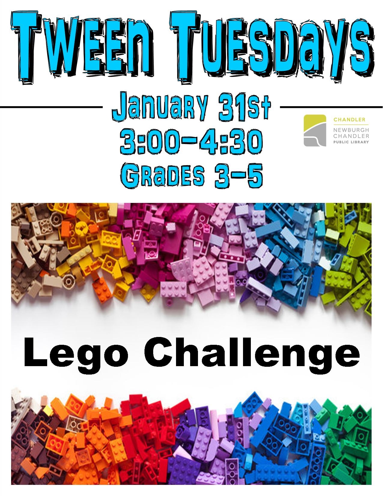 Tween Tuesdays: Lego Challenge @ Chandler Library Children's Department | Chandler | Indiana | United States