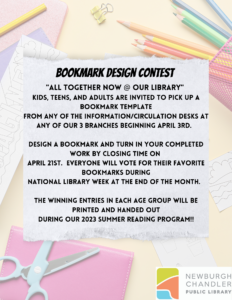 Bookmark Contest Begins!
