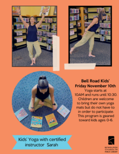 Kids' Yoga with Sarah-Bell Road Kids @ Newburgh Chandler Public Library | Newburgh | Indiana | United States