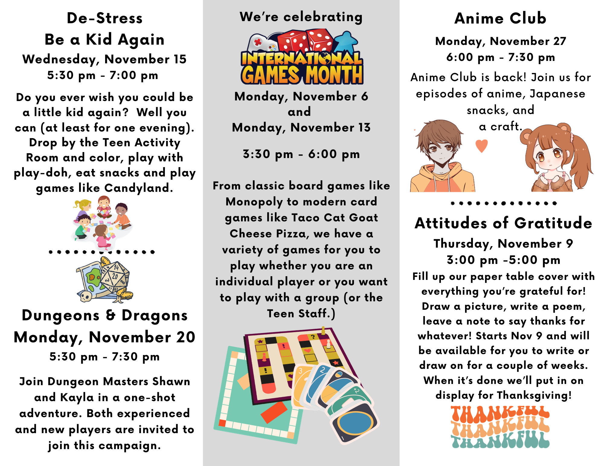 Feb 28, Anime Club for Teens and Tweens in Grades 5 and Up