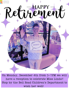 Bell Road Kids-Good-Bye, Miss Linda @ Newburgh Chandler Public Library | Newburgh | Indiana | United States