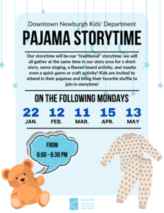 Pajama Storytime @ Downtown Newburgh Library @ Newburgh Chandler Public Library | Newburgh | Indiana | United States