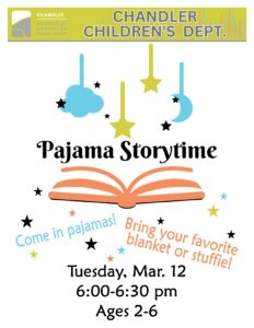 Chandler Children's Pajama Storytime @ Newburgh Chandler Public Library | Chandler | Indiana | United States