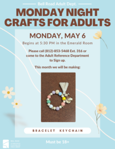 Bell Road-Monday Night Craft for Adults @ Newburgh Chandler Public Library | Newburgh | Indiana | United States